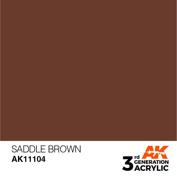 AK Interactive 3rd Gen Saddle Brown 17ml - Hobby Heaven