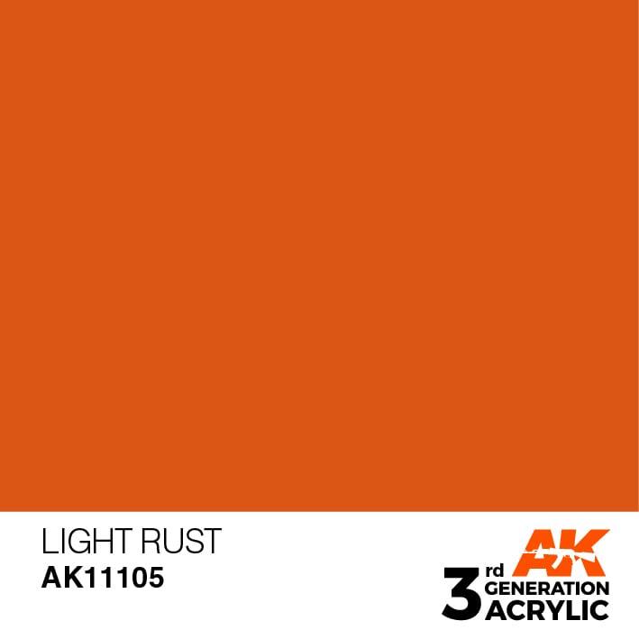 AK Interactive 3rd Gen Light Rust 17ml - Hobby Heaven