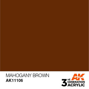 AK Interactive 3rd Gen Mahogany Brown 17ml - Hobby Heaven