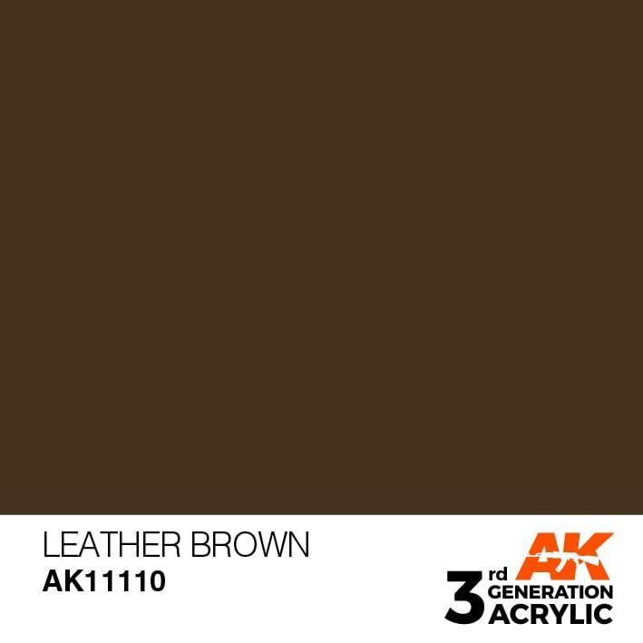 AK Interactive 3rd Gen Leather Brown 17ml - Hobby Heaven