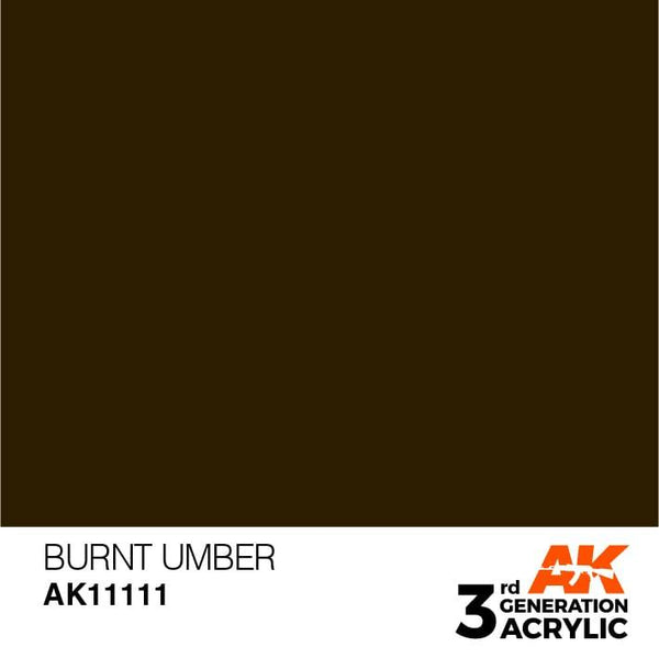 AK Interactive 3rd Gen Burnt Umber 17ml - Hobby Heaven