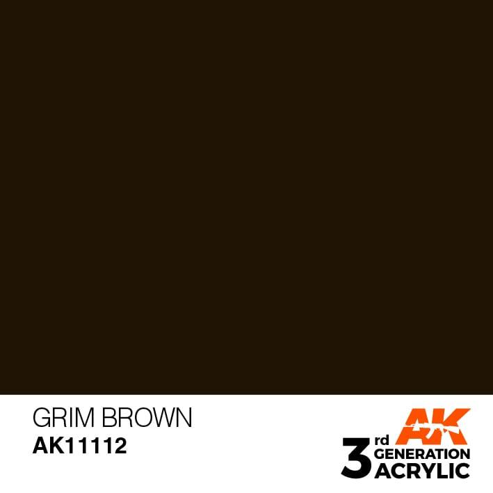 AK Interactive 3rd Gen Grim Brown 17ml - Hobby Heaven