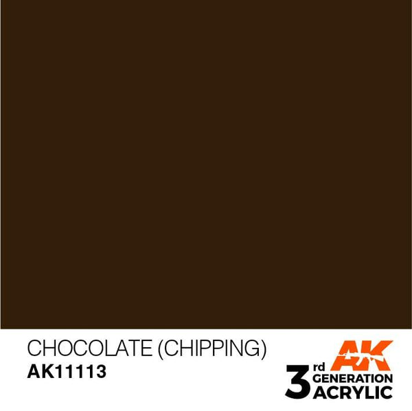AK Interactive 3rd Gen Chocolate (Chipping) 17ml - Hobby Heaven