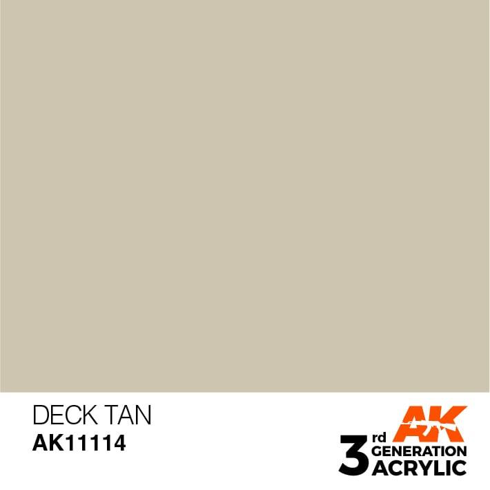 AK Interactive 3rd Gen Deck Tan 17ml - Hobby Heaven