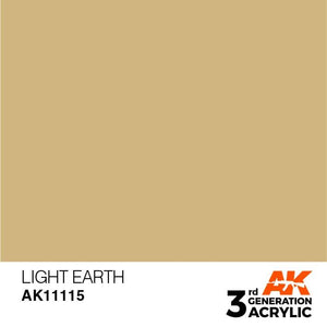 AK Interactive 3rd Gen Light Earth 17ml - Hobby Heaven