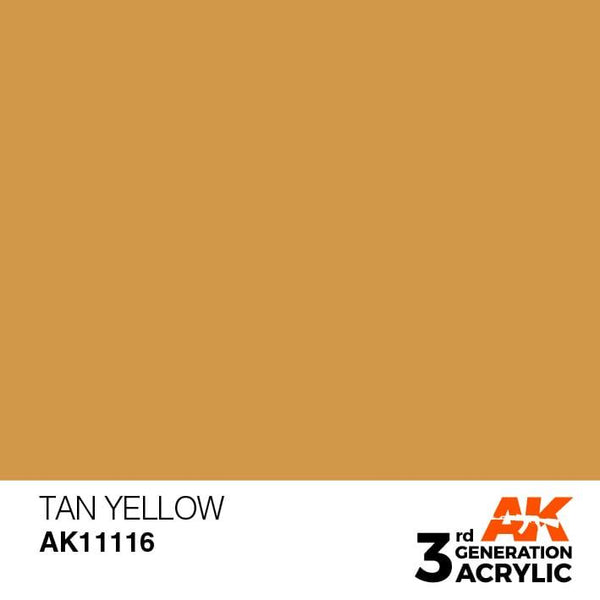 AK Interactive 3rd Gen Tan Yellow 17ml - Hobby Heaven