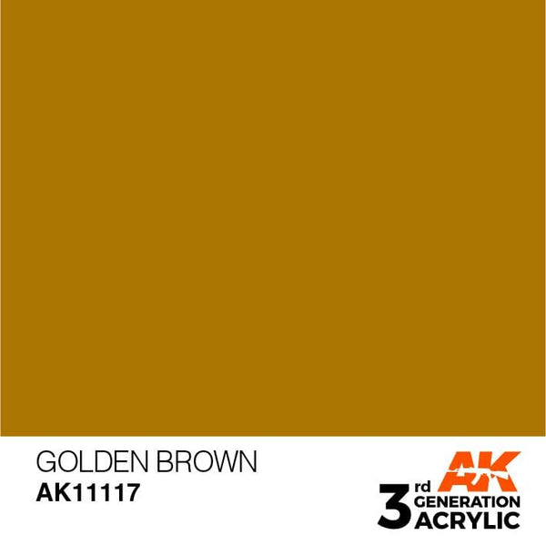 AK Interactive 3rd Gen Golden Brown 17ml - Hobby Heaven