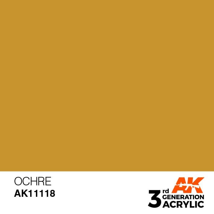 AK Interactive 3rd Gen Ocher 17ml - Hobby Heaven
