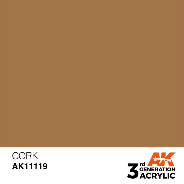 AK Interactive 3rd Gen Cork 17ml - Hobby Heaven