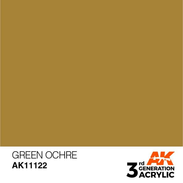 AK Interactive 3rd Gen Green Ocher 17ml - Hobby Heaven
