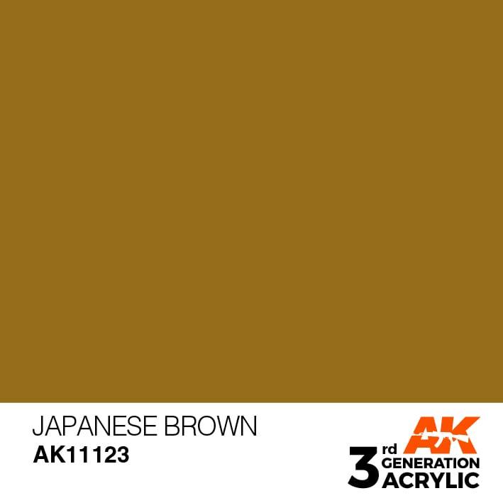 AK Interactive 3rd Gen Japanese Brown 17ml - Hobby Heaven