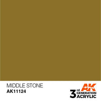 AK Interactive 3rd Gen Middle Stone 17ml - Hobby Heaven
