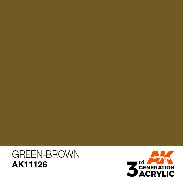 AK Interactive 3rd Gen Green-Brown 17ml - Hobby Heaven