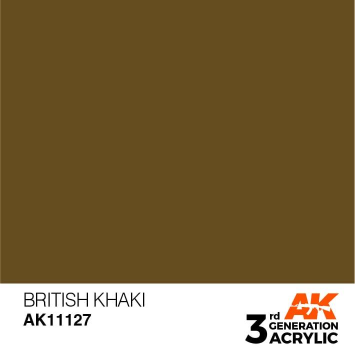 AK Interactive 3rd Gen British Khaki 17ml - Hobby Heaven