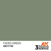 AK Interactive 3rd Gen Faded Green 17ml - Hobby Heaven
