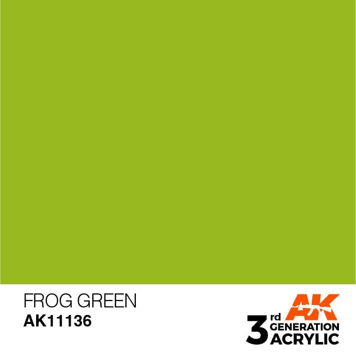 AK Interactive 3rd Gen Frog Green 17ml - Hobby Heaven