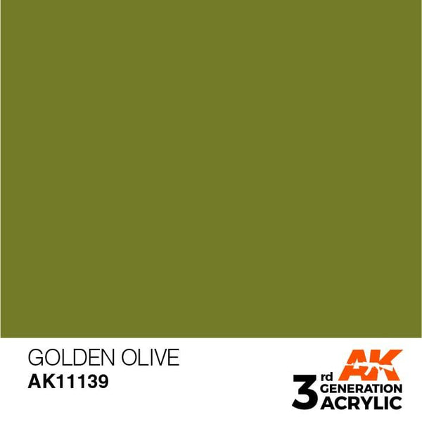 AK Interactive 3rd Gen Golden Olive 17ml - Hobby Heaven