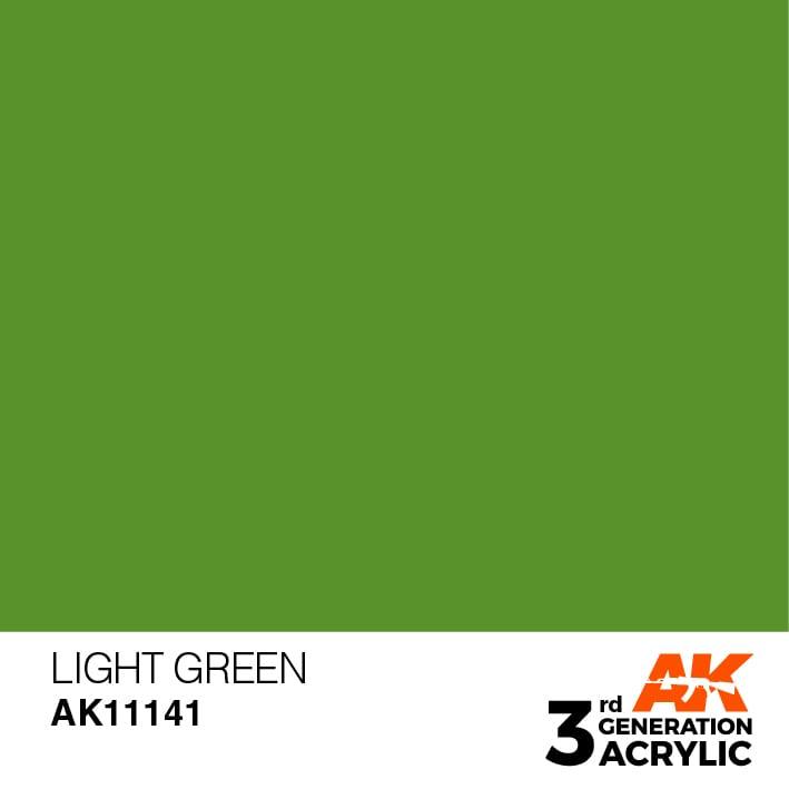 AK Interactive 3rd Gen Light Green 17ml - Hobby Heaven