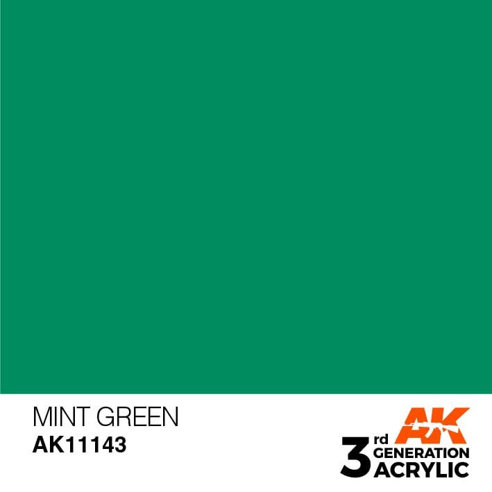 AK Interactive 3rd Gen Mint Green 17ml - Hobby Heaven