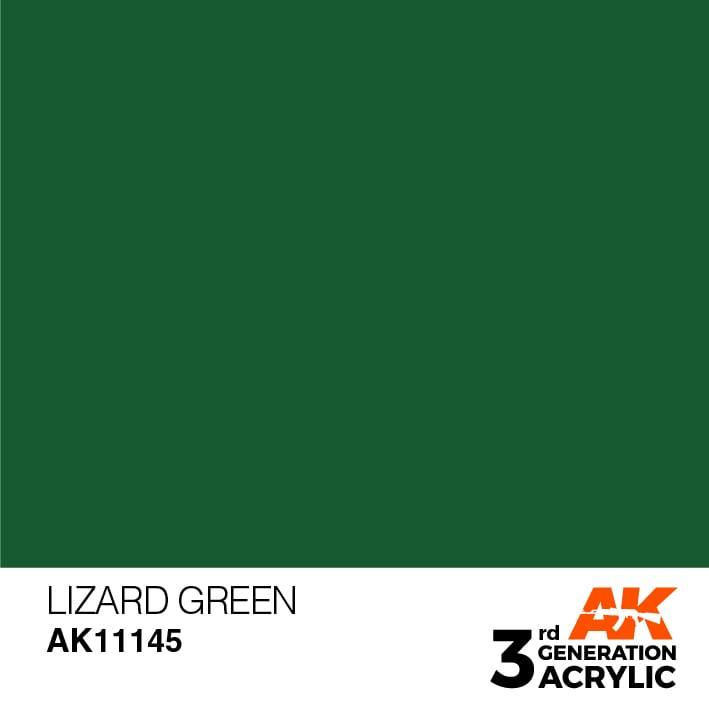 AK Interactive 3rd Gen Lizard Green 17ml - Hobby Heaven