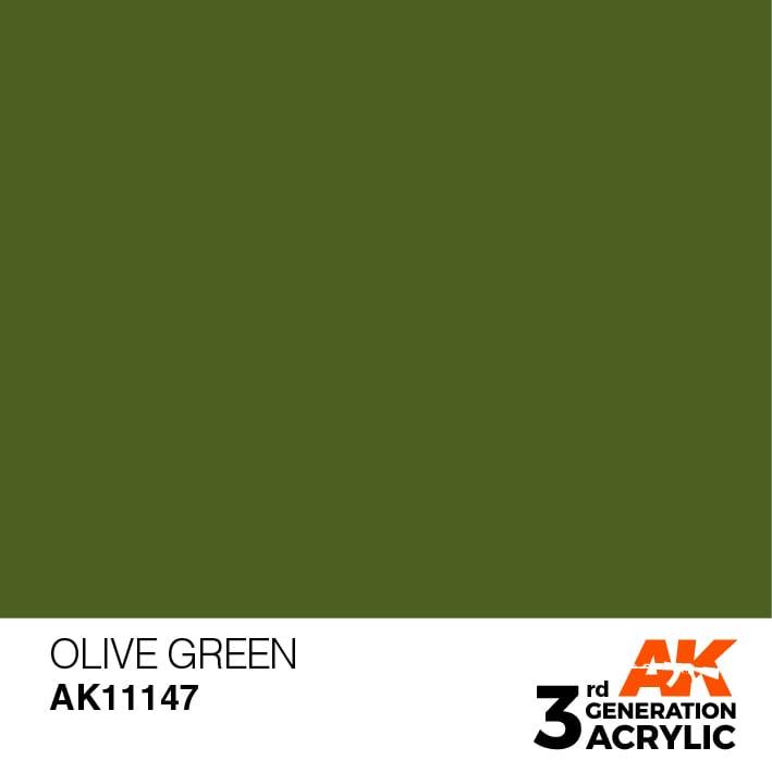 AK Interactive 3rd Gen Olive Green 17ml - Hobby Heaven