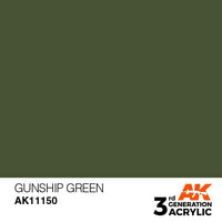 AK Interactive 3rd Gen Gunship Green 17ml - Hobby Heaven