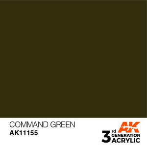 AK Interactive 3rd Gen Command Green 17ml - Hobby Heaven