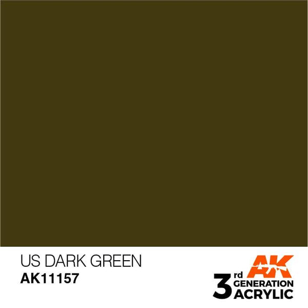AK Interactive 3rd Gen US Dark Green 17ml - Hobby Heaven