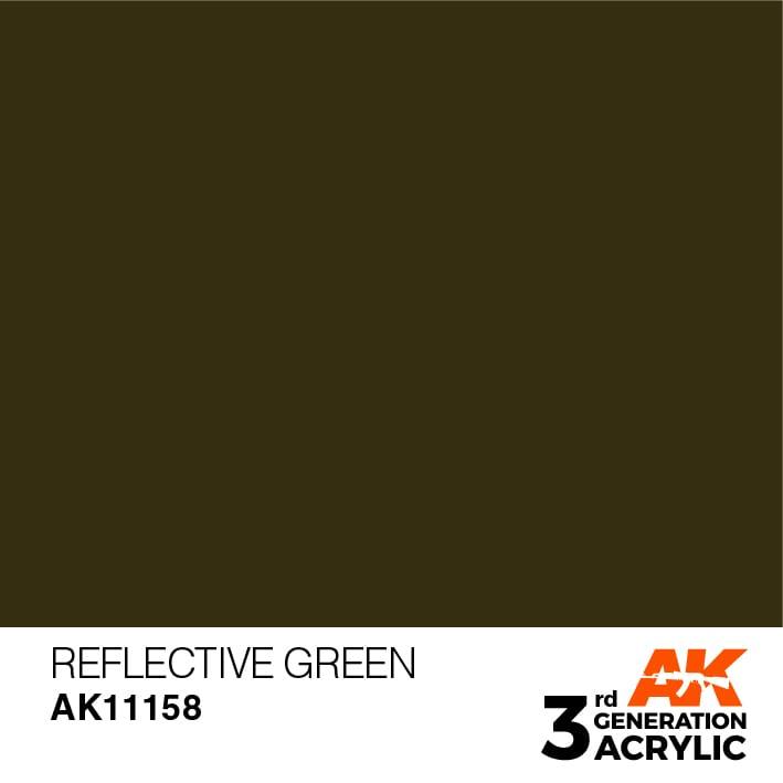 AK Interactive 3rd Gen Reflective Green 17ml - Hobby Heaven