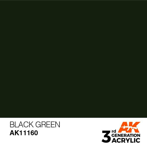 AK Interactive 3rd Gen Black Green 17ml - Hobby Heaven