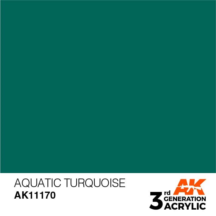 AK Interactive 3rd Gen Aquatic Turquoise 17ml - Hobby Heaven