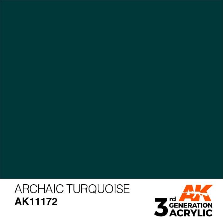 AK Interactive 3rd Gen Archaic Turquoise 17ml - Hobby Heaven