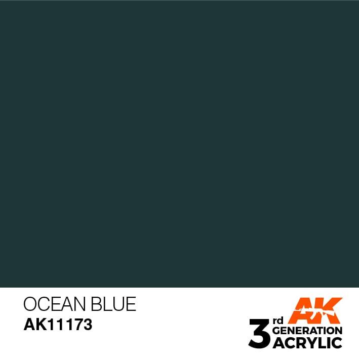 AK Interactive 3rd Gen Ocean Blue 17ml - Hobby Heaven