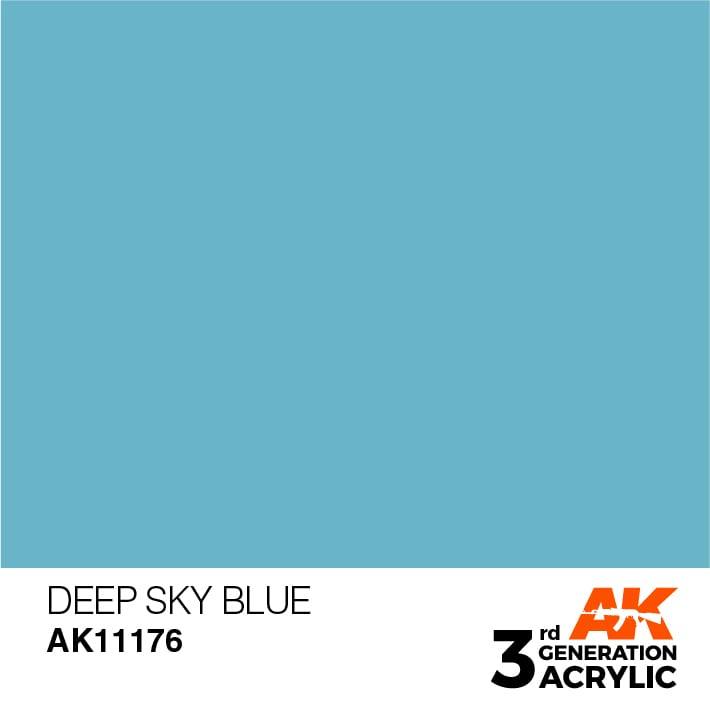 AK Interactive 3rd Gen Deep Sky Blue 17ml - Hobby Heaven