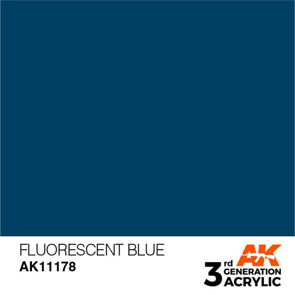 AK Interactive 3rd Gen Fluorescent Blue 17ml - Hobby Heaven