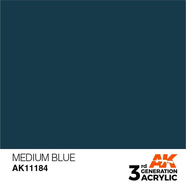 AK Interactive 3rd Gen Medium Blue 17ml - Hobby Heaven