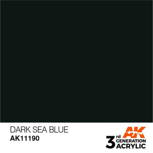 AK Interactive 3rd Gen Dark Sea Blue 17ml - Hobby Heaven