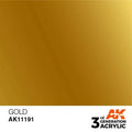 AK Interactive 3rd Gen Gold 17ml - Hobby Heaven