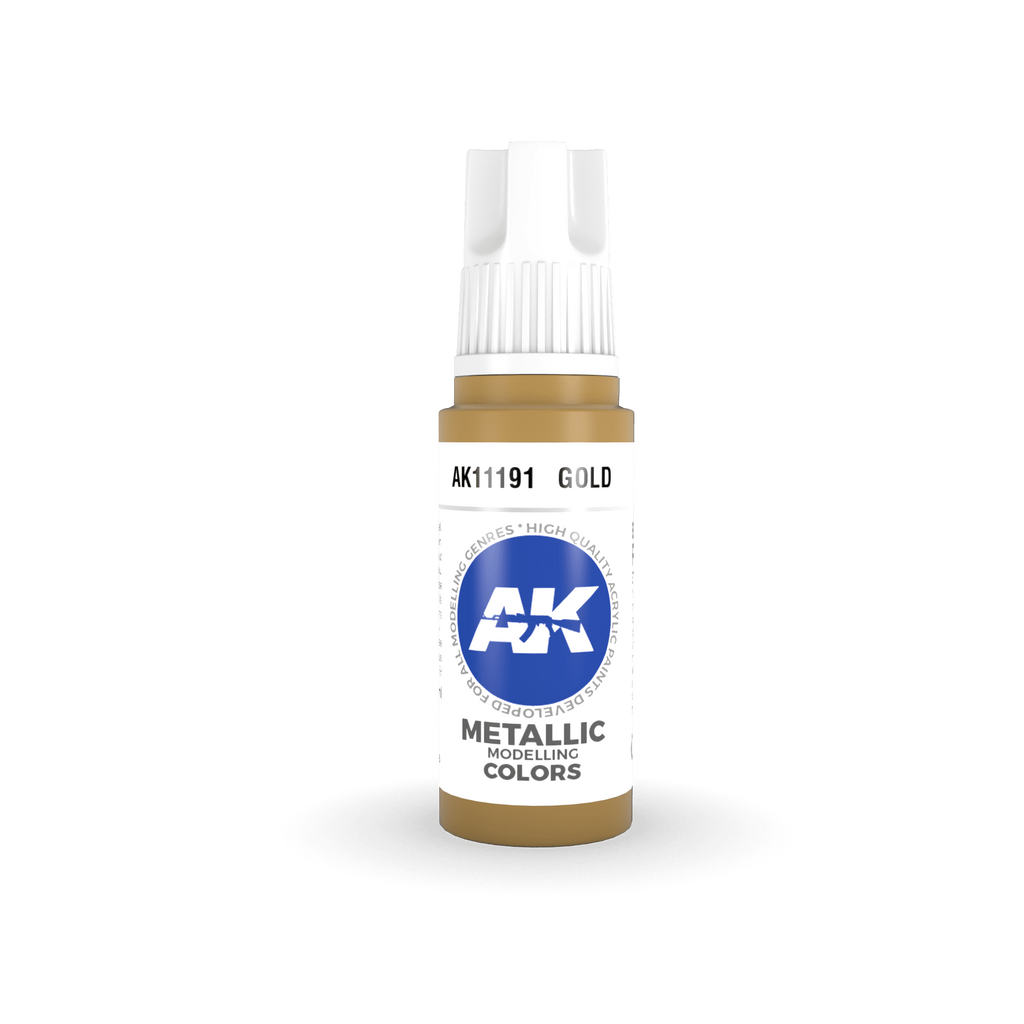 AK Interactive 3rd Gen Gold 17ml - Hobby Heaven