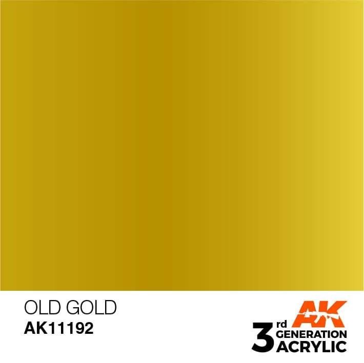 AK Interactive 3rd Gen Old Gold 17ml - Hobby Heaven