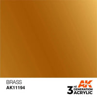 AK Interactive 3rd Gen Brass 17ml - Hobby Heaven