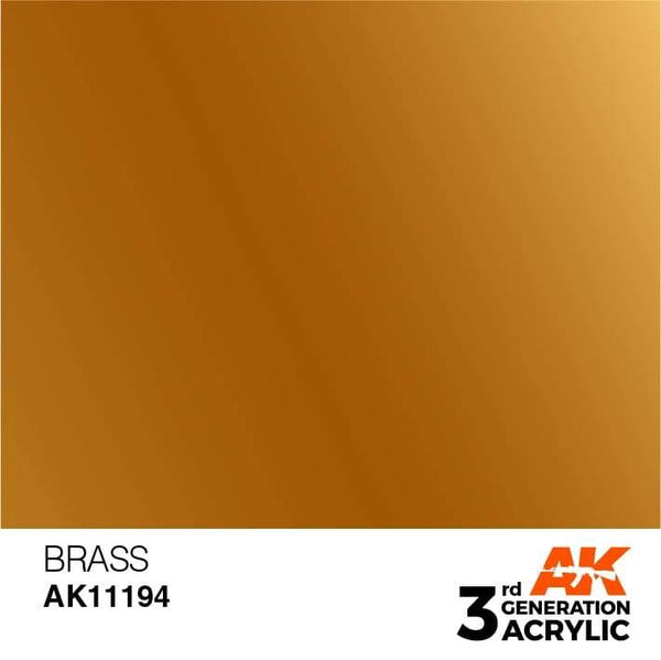 AK Interactive 3rd Gen Brass 17ml - Hobby Heaven