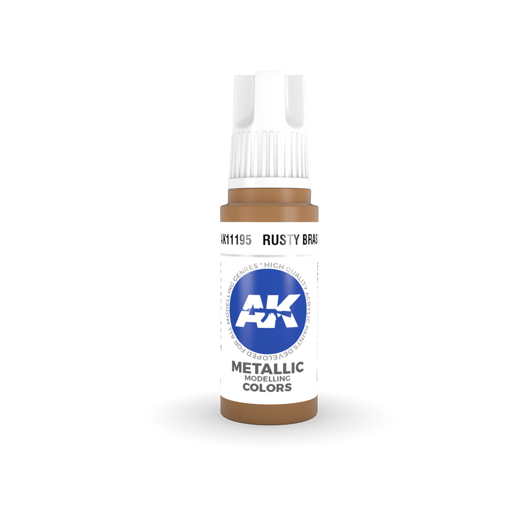 AK Interactive 3rd Gen Rusty Brass 17ml - Hobby Heaven