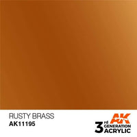 AK Interactive 3rd Gen Rusty Brass 17ml - Hobby Heaven