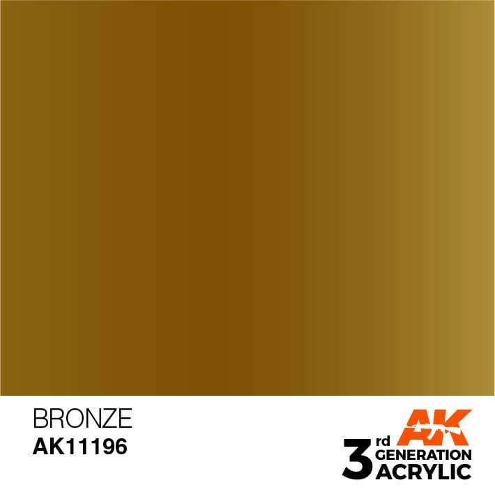 AK Interactive 3rd Gen Bronze 17ml - Hobby Heaven