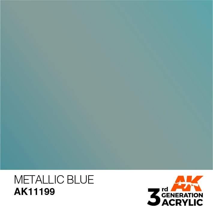 AK Interactive 3rd Gen Metallic Blue 17ml - Hobby Heaven