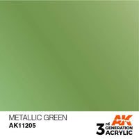 AK Interactive 3rd Gen Metallic Green 17ml - Hobby Heaven