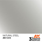 AK Interactive 3rd Gen Natural Steel 17ml - Hobby Heaven