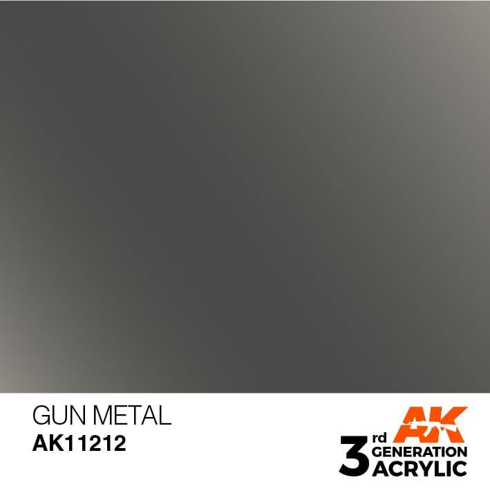 AK Interactive 3rd Gen Gun Metal 17ml - Hobby Heaven
