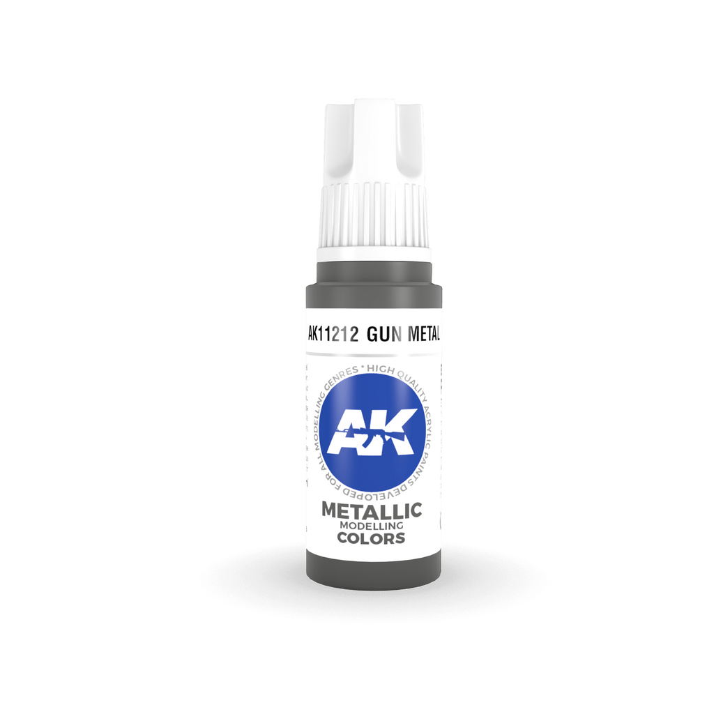 AK Interactive 3rd Gen Gun Metal 17ml - Hobby Heaven